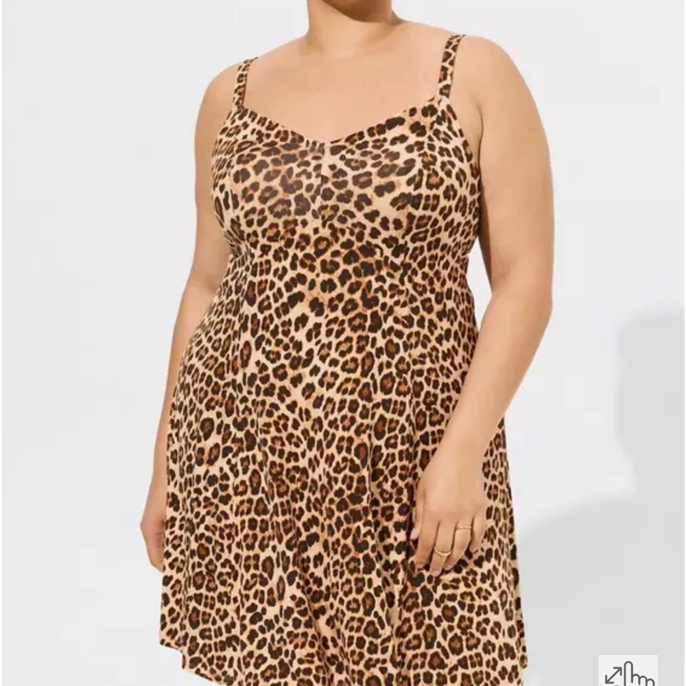 Leopard Print Dress Torrid 1 - Picture 2 of 3